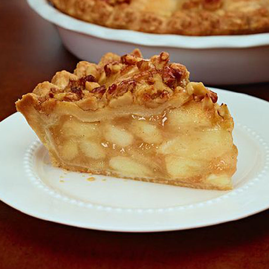 APPLE CARAMEL WALNUT PIE
